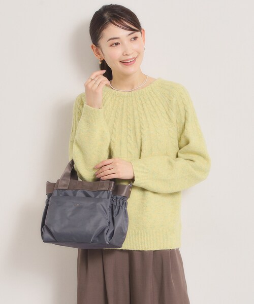 ITS'DEMO（イッツデモ）の「【収納アドバイザー監修】バルーン2WAYトート（ハンドバッグ・レディース・グレー/ベージュ/ブラック/グリーン系・00）」の5枚目の写真