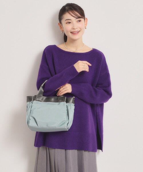 ITS'DEMO（イッツデモ）の「【収納アドバイザー監修】バルーン2WAYトート（ハンドバッグ・レディース・グレー/ベージュ/ブラック/グリーン系・00）」の7枚目の写真