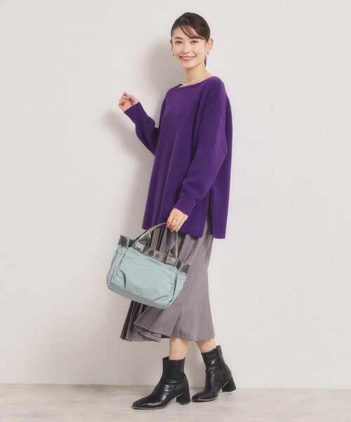 ITS'DEMO（イッツデモ）の「【収納アドバイザー監修】バルーン2WAYトート（ハンドバッグ・レディース・グレー/ベージュ/ブラック/グリーン系・00）」の8枚目の写真