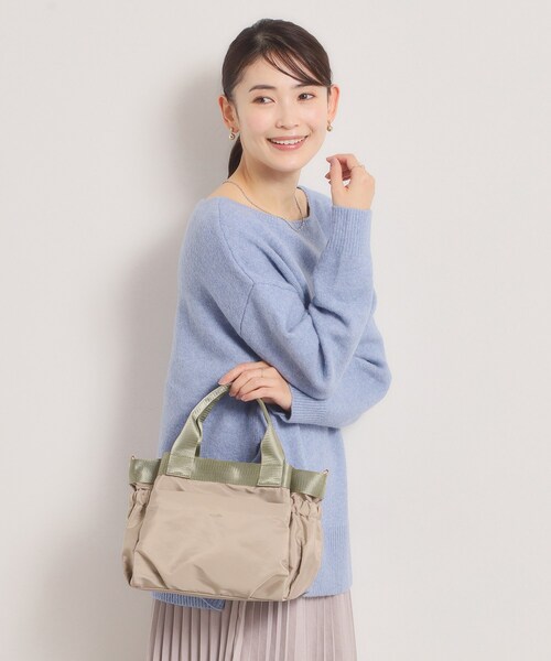 ITS'DEMO（イッツデモ）の「【収納アドバイザー監修】バルーン2WAYトート（ハンドバッグ・レディース・グレー/ベージュ/ブラック/グリーン系・00）」の9枚目の写真