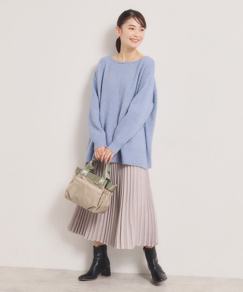 ITS'DEMO（イッツデモ）の「【収納アドバイザー監修】バルーン2WAYトート（ハンドバッグ・レディース・グレー/ベージュ/ブラック/グリーン系・00）」の10枚目の写真