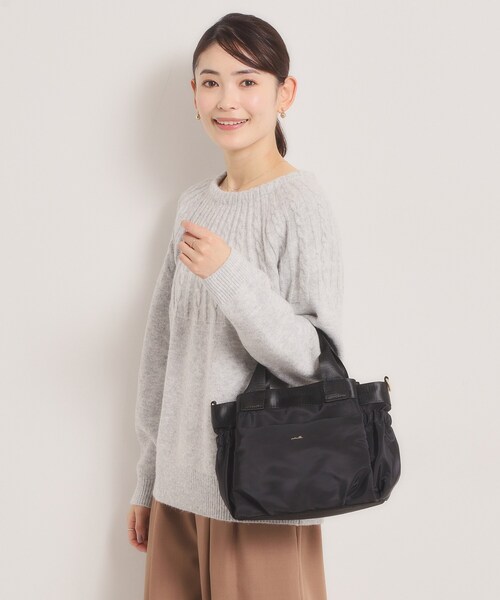 ITS'DEMO（イッツデモ）の「【収納アドバイザー監修】バルーン2WAYトート（ハンドバッグ・レディース・グレー/ベージュ/ブラック/グリーン系・00）」の11枚目の写真