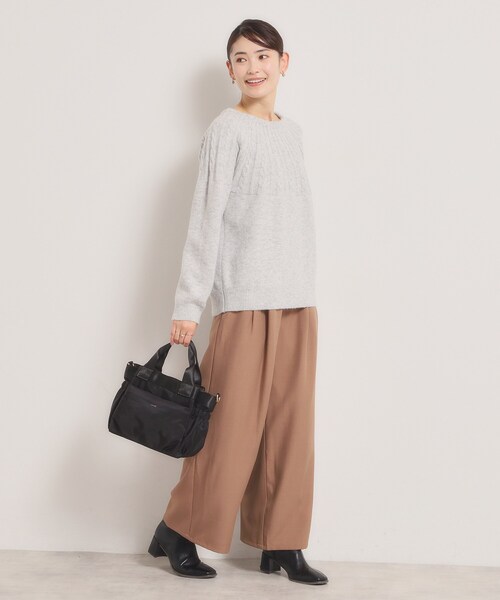 ITS'DEMO（イッツデモ）の「【収納アドバイザー監修】バルーン2WAYトート（ハンドバッグ・レディース・グレー/ベージュ/ブラック/グリーン系・00）」の12枚目の写真