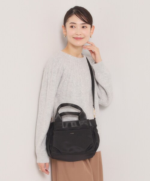 ITS'DEMO（イッツデモ）の「【収納アドバイザー監修】バルーン2WAYトート（ハンドバッグ・レディース・グレー/ベージュ/ブラック/グリーン系・00）」の13枚目の写真