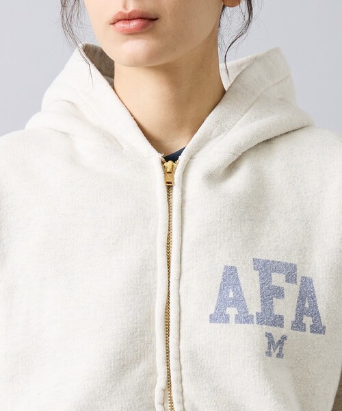 REMI RELIEF（レミレリーフ）の「【REMI RELIEF / レミ レリーフ】  SP加工 起毛裏毛 ZIPパーカー（AFA・ジップフーディ・ユニセックス）（パーカー・メンズ・ブラック/アイボリー/ネイビー・M/XL/L）」の20枚目の写真