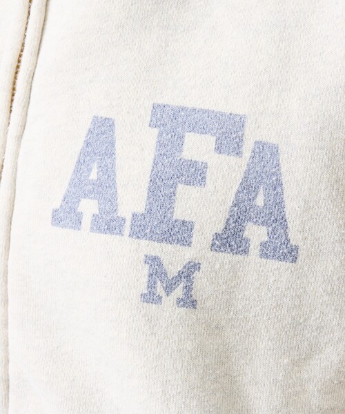 REMI RELIEF（レミレリーフ）の「【REMI RELIEF / レミ レリーフ】  SP加工 起毛裏毛 ZIPパーカー（AFA・ジップフーディ・ユニセックス）（パーカー・メンズ・ブラック/アイボリー/ネイビー・M/XL/L）」の4枚目の写真