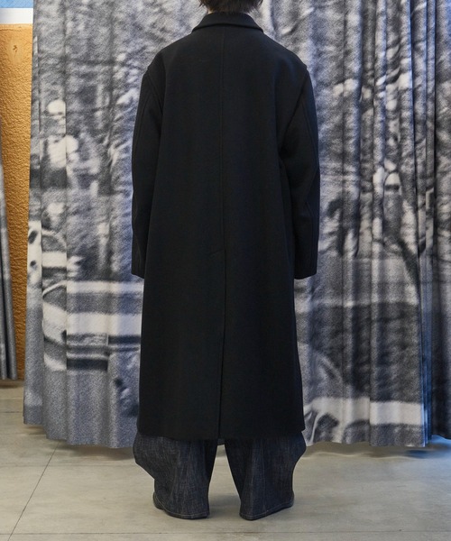 MATSUFUJI(マツフジ)の「CONZ別注Bal Collar Wool Coat /バルカラーコート/ハンティングジャケット/CONZ限定デザイン/MATSUFUJI(ステンカラーコート・メンズ・ブラック/ブラウン・3/2)」の17枚目の写真