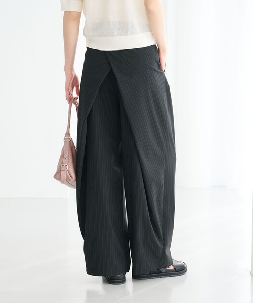 BEAUTY&YOUTH UNITED ARROWS(ビューティーアンドユースユナイテッドアローズ)の「バックラップタックパンツ ウォッシャブル(その他パンツ・レディース・その他1/ベージュ/グレー系/ダークブラウン・S/M/XS)」の4枚目の写真