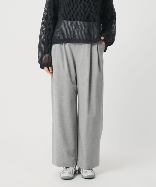 BEAUTY&YOUTH UNITED ARROWS(ビューティーアンドユースユナイテッドアローズ)の「バックラップタックパンツ ウォッシャブル(その他パンツ・レディース・その他1/ベージュ/グレー系/ダークブラウン・S/M/XS)」の17枚目の写真