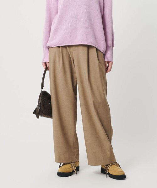 BEAUTY&YOUTH UNITED ARROWS(ビューティーアンドユースユナイテッドアローズ)の「バックラップタックパンツ ウォッシャブル(その他パンツ・レディース・その他1/ベージュ/グレー系/ダークブラウン・S/M/XS)」の20枚目の写真