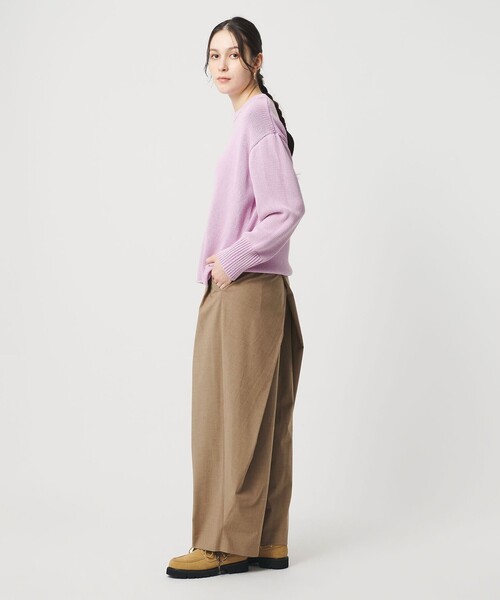 BEAUTY&YOUTH UNITED ARROWS(ビューティーアンドユースユナイテッドアローズ)の「バックラップタックパンツ ウォッシャブル(その他パンツ・レディース・その他1/ベージュ/グレー系/ダークブラウン・S/M/XS)」の21枚目の写真