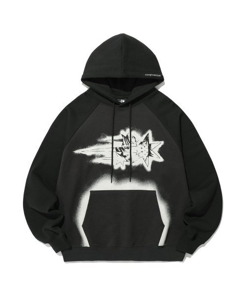 SPRAY ANIME HOODIE_CHARCOAL(NG2ESUM413A)