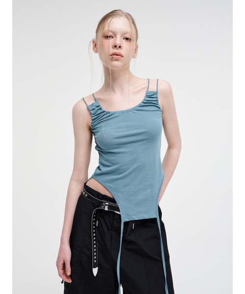 ETMON（エトモン）の「Double Strap Sleeveless Top Blue（スカート・レディース・その他・FREE）」の3枚目の写真