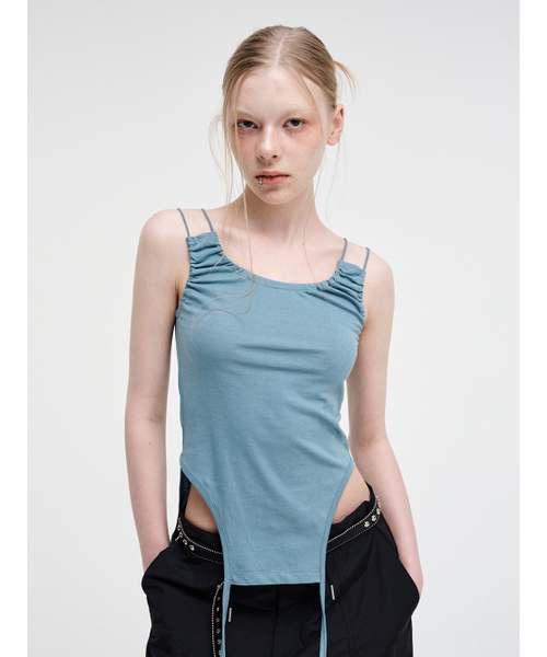 ETMON（エトモン）の「Double Strap Sleeveless Top Blue（スカート・レディース・その他・FREE）」の4枚目の写真