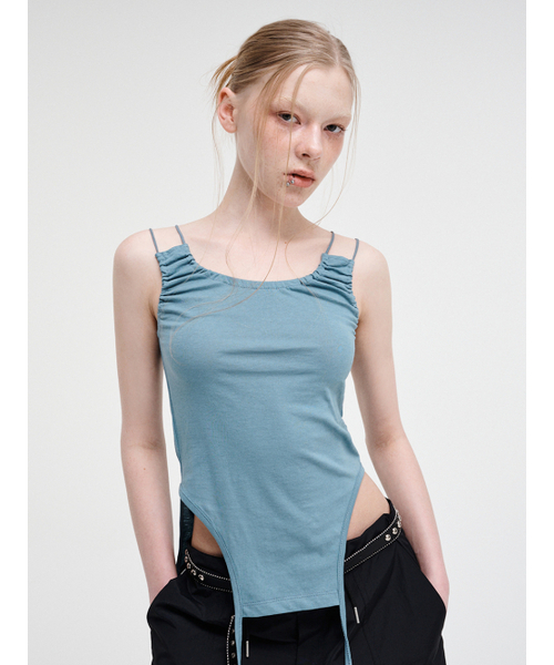 ETMON（エトモン）の「Double Strap Sleeveless Top Blue（スカート・レディース・その他・FREE）」の5枚目の写真