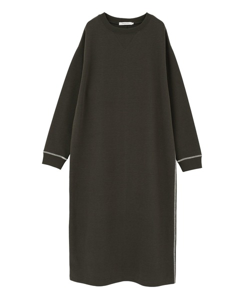 AMERICAN HOLIC(アメリカンホリック)の「スムース起毛ボックスシルエットワンピース(ワンピース・レディース・ライトグレー/チャコールグレー・M/L)」の9枚目の写真