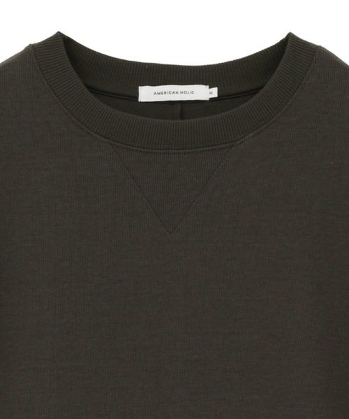 AMERICAN HOLIC(アメリカンホリック)の「スムース起毛ボックスシルエットワンピース(ワンピース・レディース・ライトグレー/チャコールグレー・M/L)」の11枚目の写真