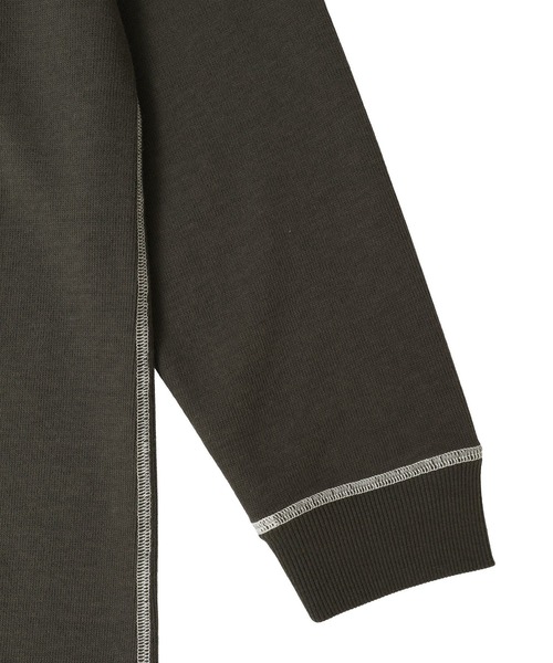 AMERICAN HOLIC(アメリカンホリック)の「スムース起毛ボックスシルエットワンピース(ワンピース・レディース・ライトグレー/チャコールグレー・M/L)」の12枚目の写真