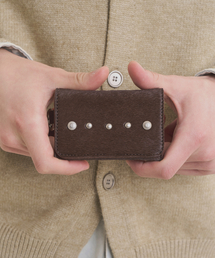 NOISE（ノイズ）の「カーフヘアスタッズカード財布 - ブラウン（札入れ/マネークリップ）」