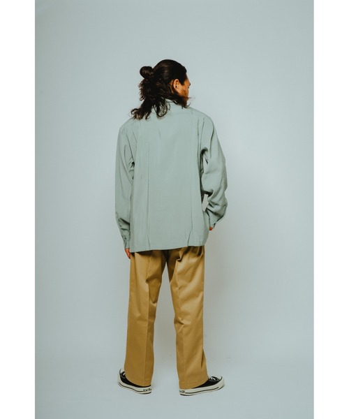 BIG MIKE(ビッグマイク)の「BIG MIKE ビックマイク /長袖 レーヨンミックス 無地シャツ 脇スリットタイプ //// 102615250(シャツ/ブラウス・メンズ・サンドベージュ/チャコール/ブラック/ミント・MEDIUM/XX-LARGE/X-LARGE/LARGE)」の11枚目の写真