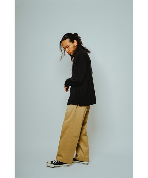 BIG MIKE(ビッグマイク)の「BIG MIKE ビックマイク /長袖 レーヨンミックス 無地シャツ 脇スリットタイプ //// 102615250(シャツ/ブラウス・メンズ・サンドベージュ/チャコール/ブラック/ミント・MEDIUM/XX-LARGE/X-LARGE/LARGE)」の16枚目の写真