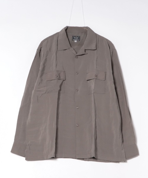 BIG MIKE(ビッグマイク)の「BIG MIKE ビックマイク /長袖 レーヨンミックス 無地シャツ 脇スリットタイプ //// 102615250(シャツ/ブラウス・メンズ・サンドベージュ/チャコール/ブラック/ミント・MEDIUM/XX-LARGE/X-LARGE/LARGE)」の18枚目の写真