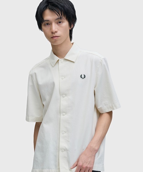 Placket Detail Short Sleeve Shirt／フレンチプラケット半袖シャツ