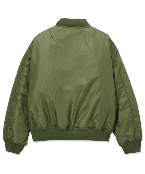 AOTT（アンアウトピット）の「ユニセックスオーバーサイズMA-1カーキ（VER - 2）（ブルゾン・レディース・カーキ・S/M/L）」の4枚目の写真