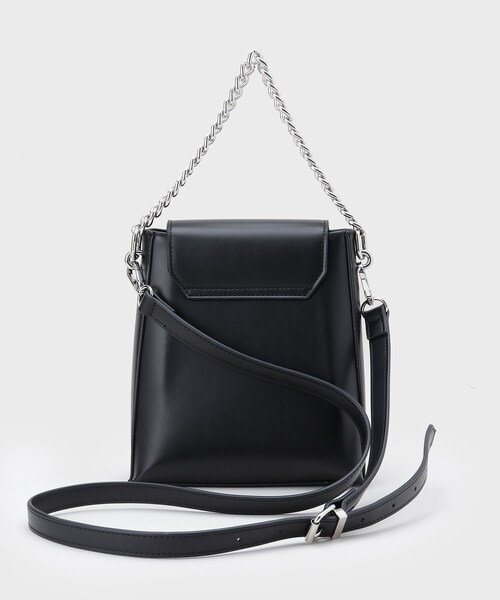 tk.TAKEO KIKUCHI（ティーケータケオキクチ）の「2WAYチェーンフラップショルダーバッグ（ショルダーバッグ・メンズ・ブラック系/ブラック/グレー系1・00）」の9枚目の写真