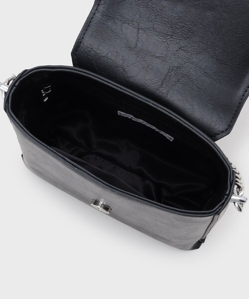 tk.TAKEO KIKUCHI（ティーケータケオキクチ）の「2WAYチェーンフラップショルダーバッグ（ショルダーバッグ・メンズ・ブラック系/ブラック/グレー系1・00）」の12枚目の写真