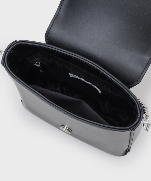 tk.TAKEO KIKUCHI（ティーケータケオキクチ）の「2WAYチェーンフラップショルダーバッグ（ショルダーバッグ・メンズ・ブラック系/ブラック/グレー系1・00）」の13枚目の写真