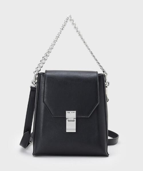 tk.TAKEO KIKUCHI（ティーケータケオキクチ）の「2WAYチェーンフラップショルダーバッグ（ショルダーバッグ・メンズ・ブラック系/ブラック/グレー系1・00）」の18枚目の写真