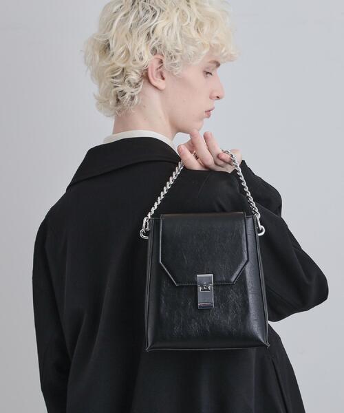 tk.TAKEO KIKUCHI（ティーケータケオキクチ）の「2WAYチェーンフラップショルダーバッグ（ショルダーバッグ・メンズ・ブラック系/ブラック/グレー系1・00）」の19枚目の写真
