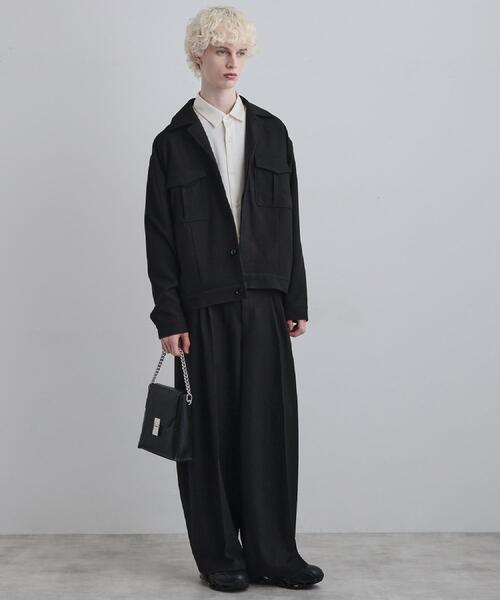 tk.TAKEO KIKUCHI（ティーケータケオキクチ）の「2WAYチェーンフラップショルダーバッグ（ショルダーバッグ・メンズ・ブラック系/ブラック/グレー系1・00）」の21枚目の写真