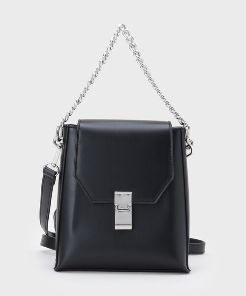 tk.TAKEO KIKUCHI（ティーケータケオキクチ）の「2WAYチェーンフラップショルダーバッグ（ショルダーバッグ・メンズ・ブラック系/ブラック/グレー系1・00）」の6枚目の写真