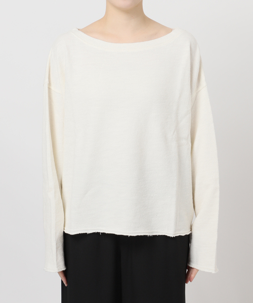 JOURNAL STANDARD(ジャーナルスタンダード)の「スラブインレイプルオーバー(Tシャツ/カットソー・レディース・ブラック系その他/ブラック/ホワイト・FREE)」の4枚目の写真