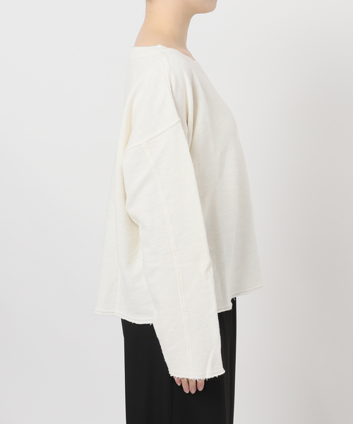 JOURNAL STANDARD(ジャーナルスタンダード)の「スラブインレイプルオーバー(Tシャツ/カットソー・レディース・ブラック系その他/ブラック/ホワイト・FREE)」の7枚目の写真