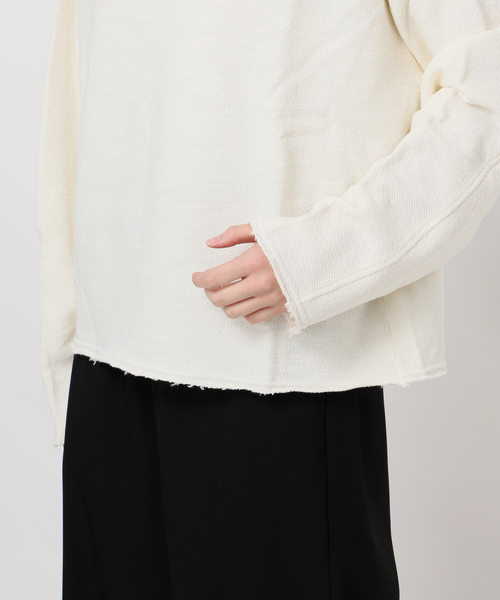 JOURNAL STANDARD(ジャーナルスタンダード)の「スラブインレイプルオーバー(Tシャツ/カットソー・レディース・ブラック系その他/ブラック/ホワイト・FREE)」の9枚目の写真