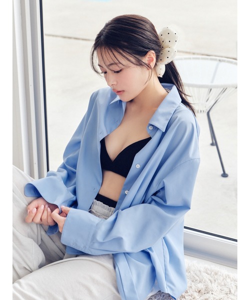SNIDEL(スナイデル)の「フラワーシュシュ(シュシュ・レディース・アイボリー/ドット/ネイビー・F)」の16枚目の写真