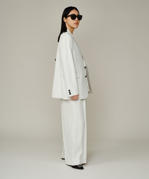 Chaos（カオス）の「Chaos(カオス)/ プラトジャケット 【セットアップ可】（テーラードジャケット・レディース・ホワイト系その他/ブラック・FREE）」の6枚目の写真