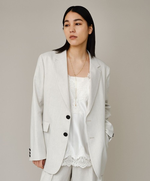 Chaos（カオス）の「Chaos(カオス)/ プラトジャケット 【セットアップ可】（テーラードジャケット・レディース・ホワイト系その他/ブラック・FREE）」の9枚目の写真