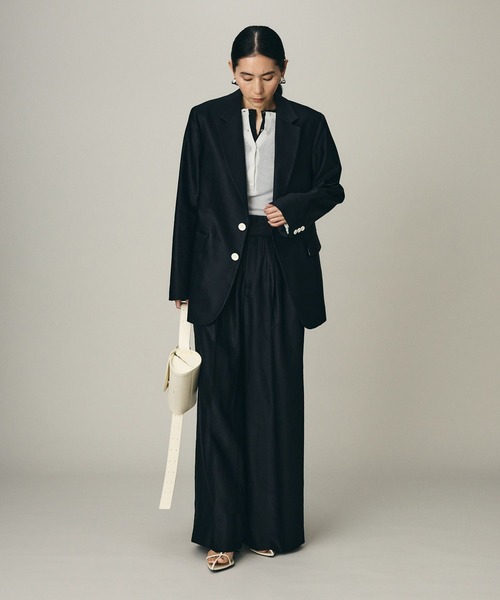 Chaos（カオス）の「Chaos(カオス)/ プラトジャケット 【セットアップ可】（テーラードジャケット・レディース・ホワイト系その他/ブラック・FREE）」の13枚目の写真