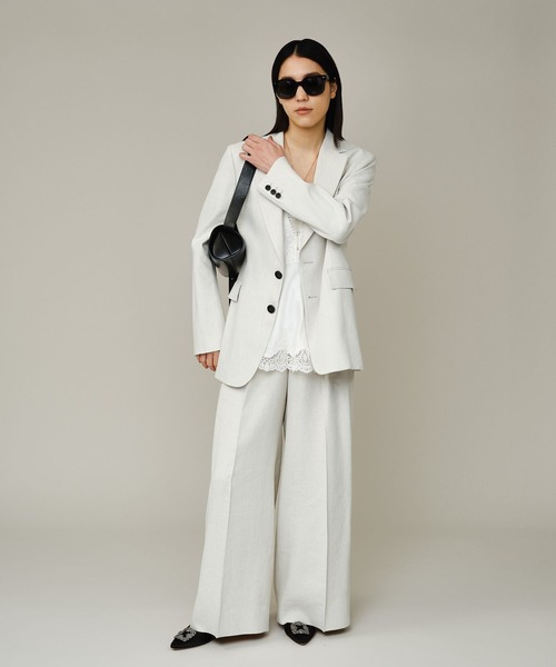 Chaos（カオス）の「Chaos(カオス)/ プラトジャケット 【セットアップ可】（テーラードジャケット・レディース・ホワイト系その他/ブラック・FREE）」の3枚目の写真