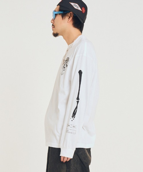 EFFECTEN(エフェクテン)の「mlt5579-Salvage L-S Tee カットソー(efsal-23)(Tシャツ/カットソー・メンズ・ブラック/ホワイト・XL/L/M/S)」の4枚目の写真