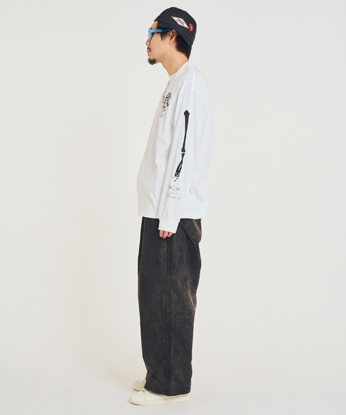 EFFECTEN(エフェクテン)の「mlt5579-Salvage L-S Tee カットソー(efsal-23)(Tシャツ/カットソー・メンズ・ブラック/ホワイト・XL/L/M/S)」の9枚目の写真