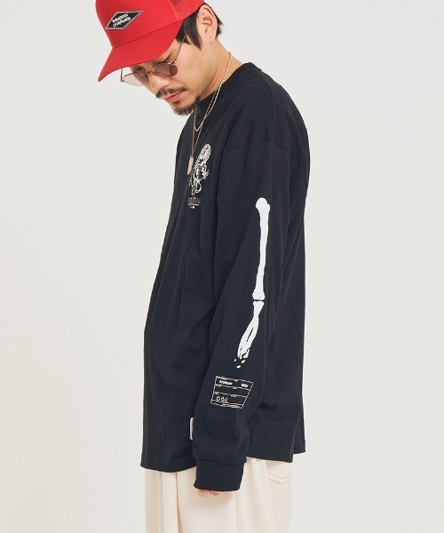 EFFECTEN(エフェクテン)の「mlt5579-Salvage L-S Tee カットソー(efsal-23)(Tシャツ/カットソー・メンズ・ブラック/ホワイト・XL/L/M/S)」の11枚目の写真