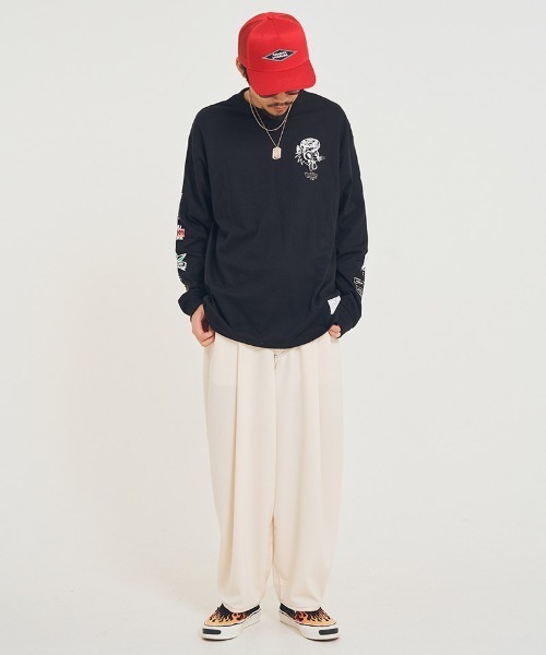 EFFECTEN(エフェクテン)の「mlt5579-Salvage L-S Tee カットソー(efsal-23)(Tシャツ/カットソー・メンズ・ブラック/ホワイト・XL/L/M/S)」の14枚目の写真