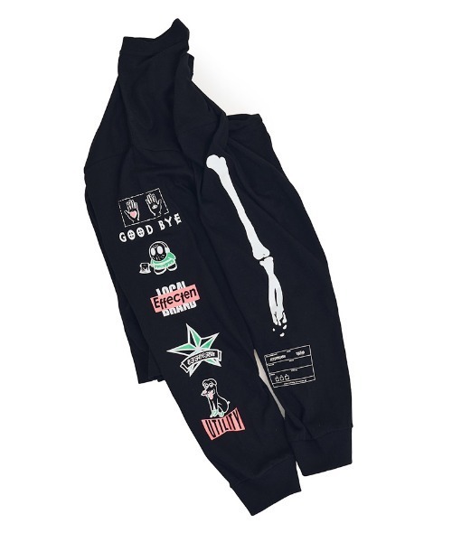 EFFECTEN(エフェクテン)の「mlt5579-Salvage L-S Tee カットソー(efsal-23)(Tシャツ/カットソー・メンズ・ブラック/ホワイト・XL/L/M/S)」の20枚目の写真