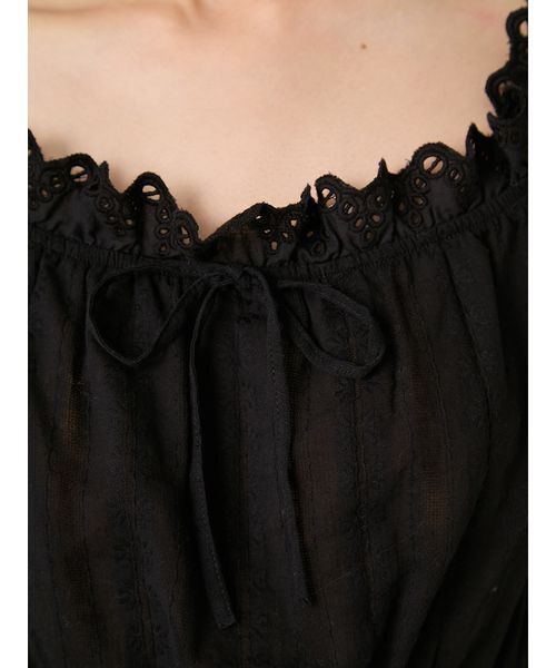 FRAY I.D（フレイアイディー）の「2wayフリルレースブラウス（シャツ/ブラウス・レディース・ブラック/ホワイト・F）」の19枚目の写真