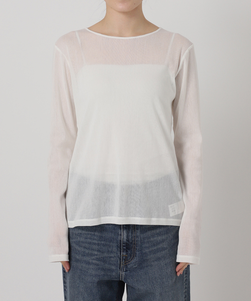 新品タグ付き　FRAMEWORK コットンチュールシアープルオーバー コットンチュールシアープルオーバー（Tシャツ/カットソー